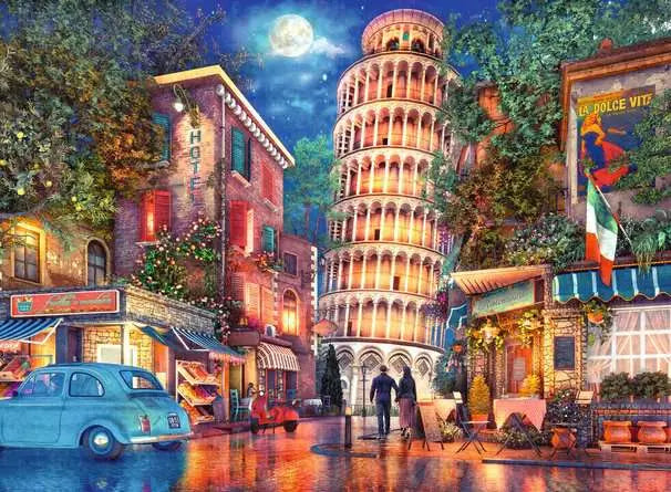 Streets of Pisa 500-Piece Puzzle