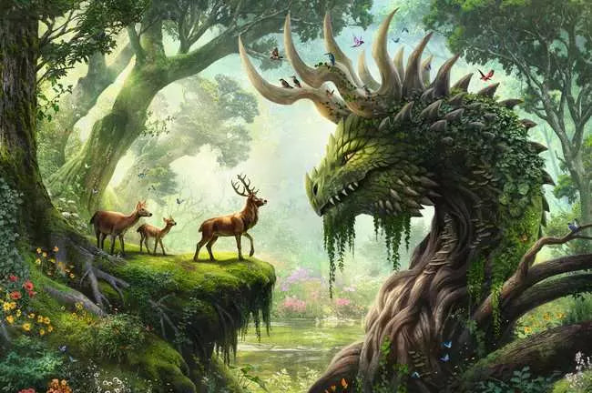 The Forest Dragon Awakes 3000-Piece Puzzle