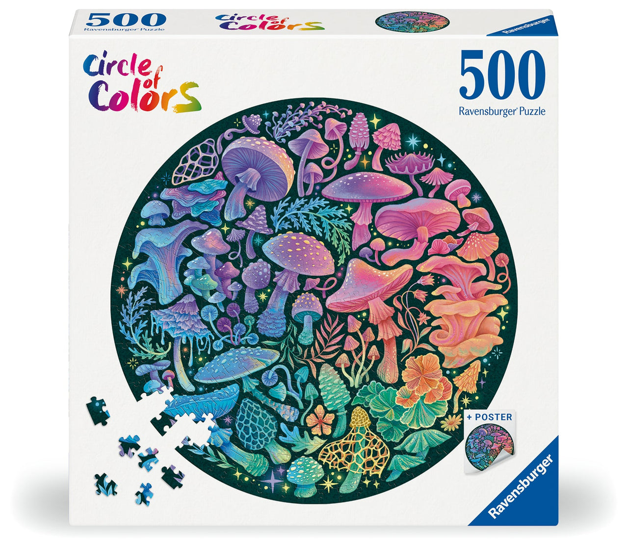 Circle of Colors - Mushrooms 500-Piece Puzzle