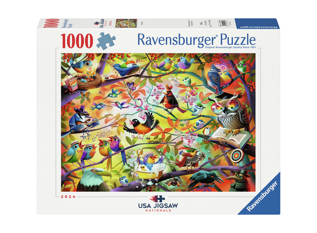 Busy Birdies 1000-Piece Puzzle