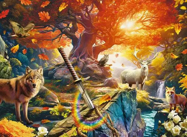Excalibur Forest 500-Piece Puzzle