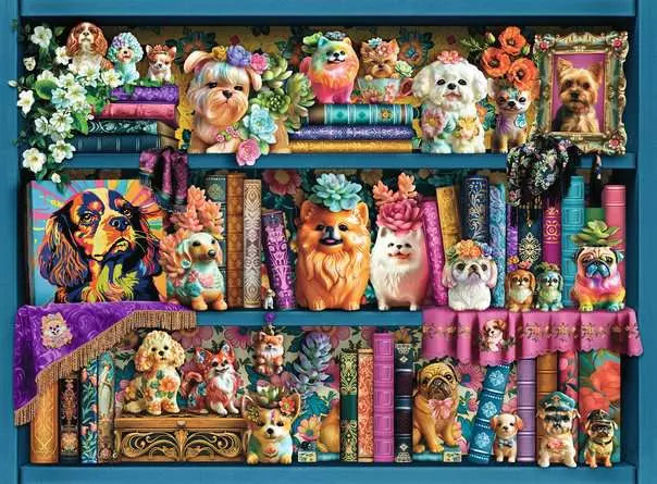 Precious Porcelain Pups 500-Piece Puzzle