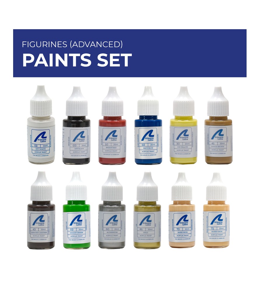 ART277PACK15 ADV. FIGURE PAINT SET (12 BOTTLES) 22411,20515,22517,22520-F