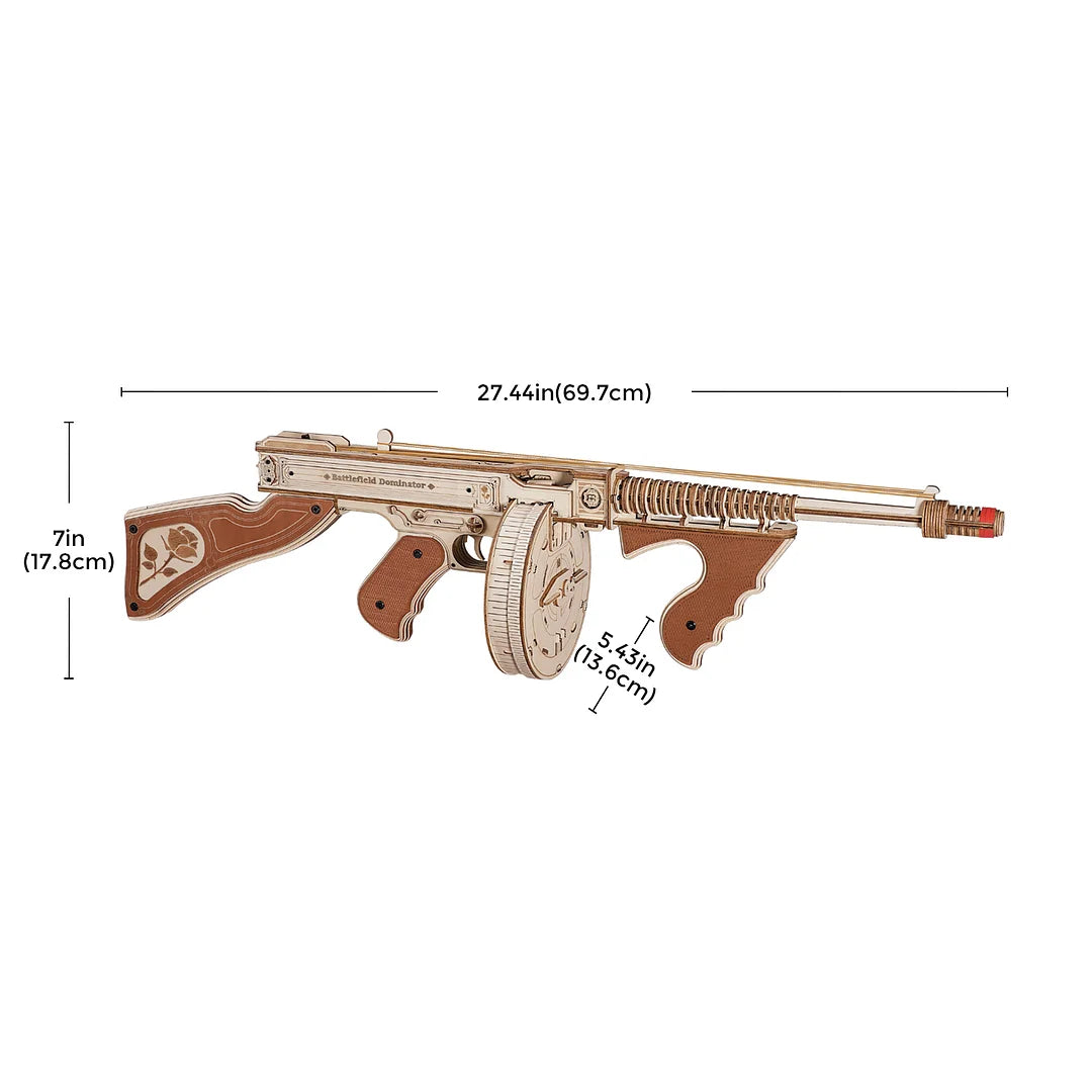 ROELQB01 ROKR Thompson Submachine Gun Toy 3D Wooden Puzzle