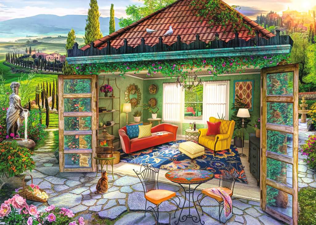Puzzle 1000 pièces Oasis toscane