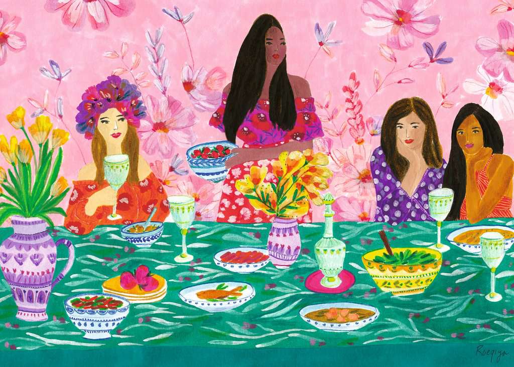 Ladies' Brunch 1000-Piece Puzzle Old