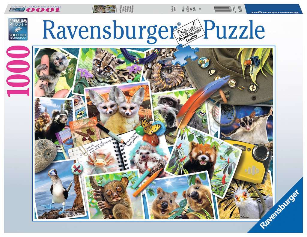 Puzzle 1000 pièces Journal des animaux du voyageur