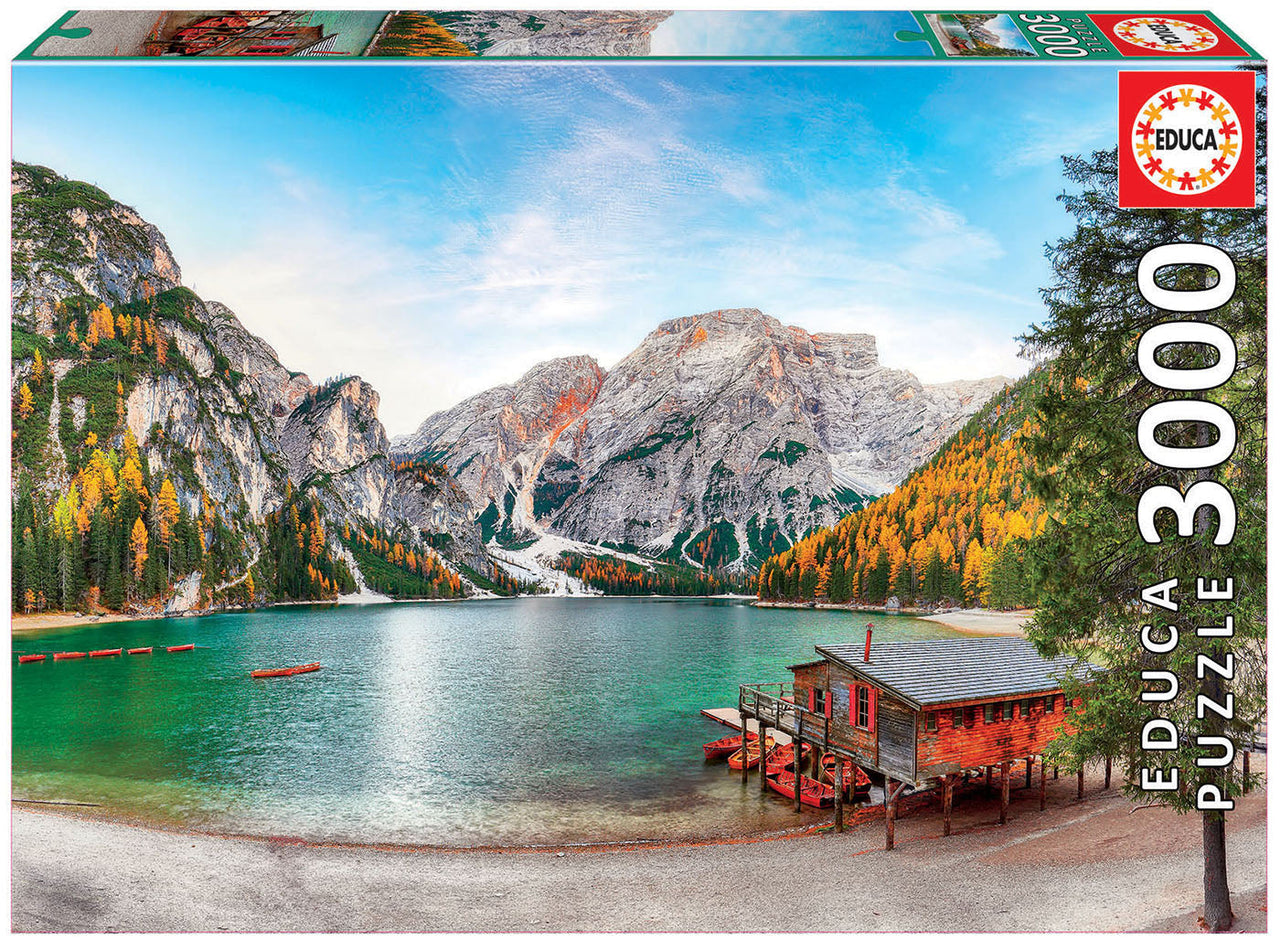Braies Lake in Autumn 3000-Piece Puzzle