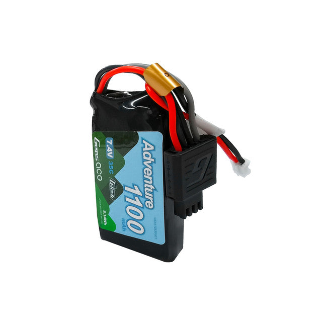 GEA112S35JGT Gens ace 1100mAh 2S 35C 7.4V G-tech Adventure Lipo Battery Pack with JST-PHR Plug