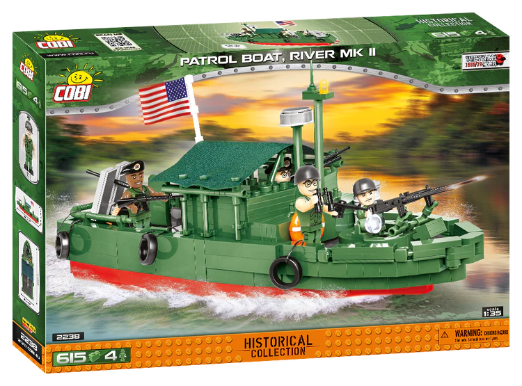 COBI-2238 COBI 615 PCS COLECCIÓN HISTÓRICA GUERRA DE VIETNAM /2238/ PBR 31 MK.II