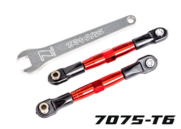2444R Traxxas Camber links, front Red