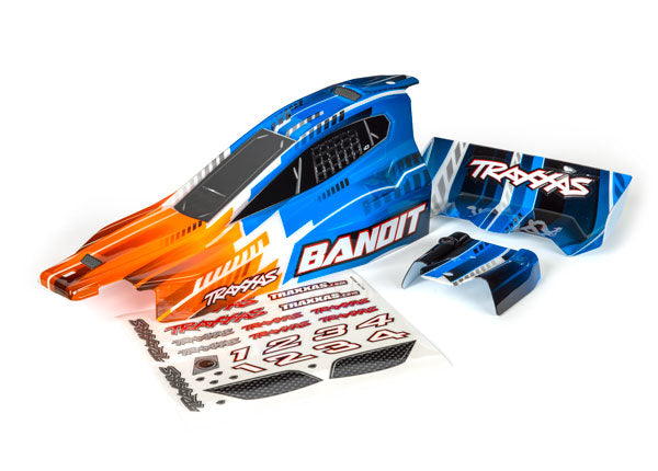 2450T Traxxas Body, Bandit Orange (Painted, Decals Applied)