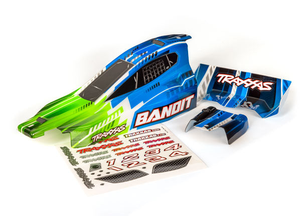 Carrocería Traxxas 2450X, verde bandido (pintada, calcomanías aplicadas)