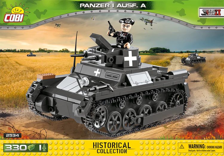 COBI-2534 COBI 330 PCS HISTORICAL COLLECTION  WWII /2534/ PANZERKAMPFAGEN I AUSF A (1939)