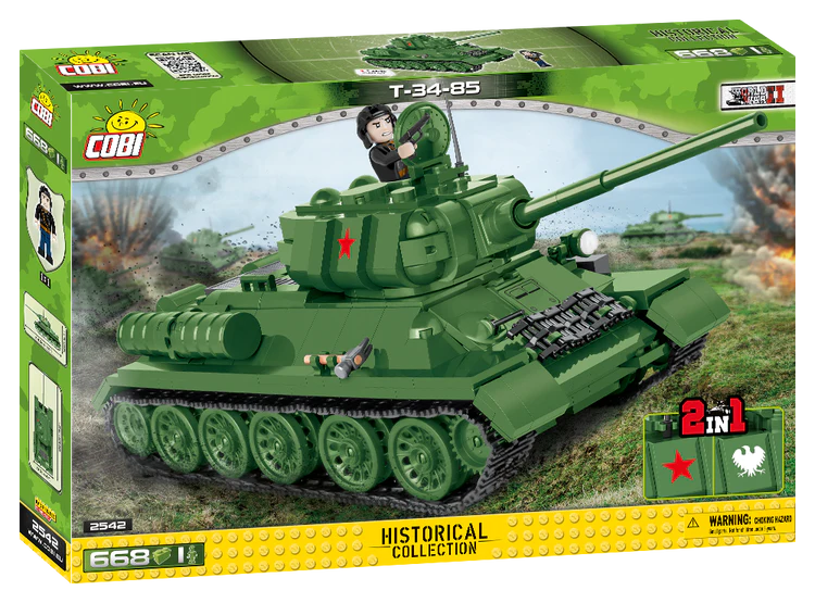 COBI-2542 COBI 668 PCS HISTORICAL COLLECTION WWII /2542/ T 34-85