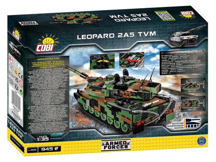 COBI-2620 COBI 945 PCS FUERZAS ARMADAS /2620/ LEOPARD 2A5 TVM 