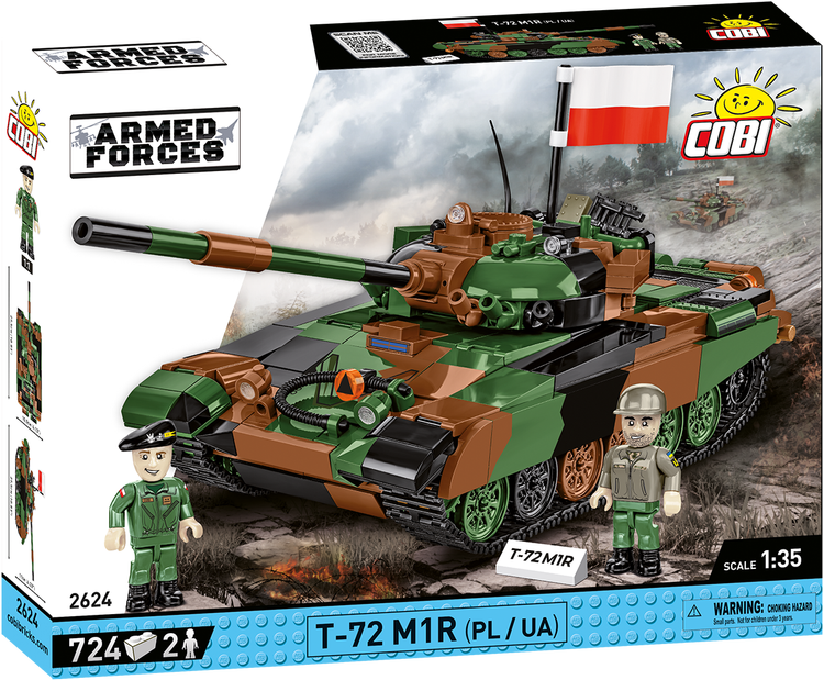 COBI-2624 COBI 724 PCS ARMED FORCES /2624/ T-72 M1R 2IN1 PL&UKR