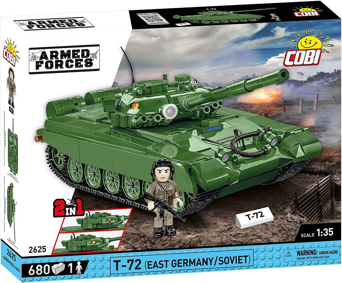 COBI-2625 COBI 680 pièces FORCES ARMÉES /2624/ T-72 M1R 2IN1 DDR&amp;RU