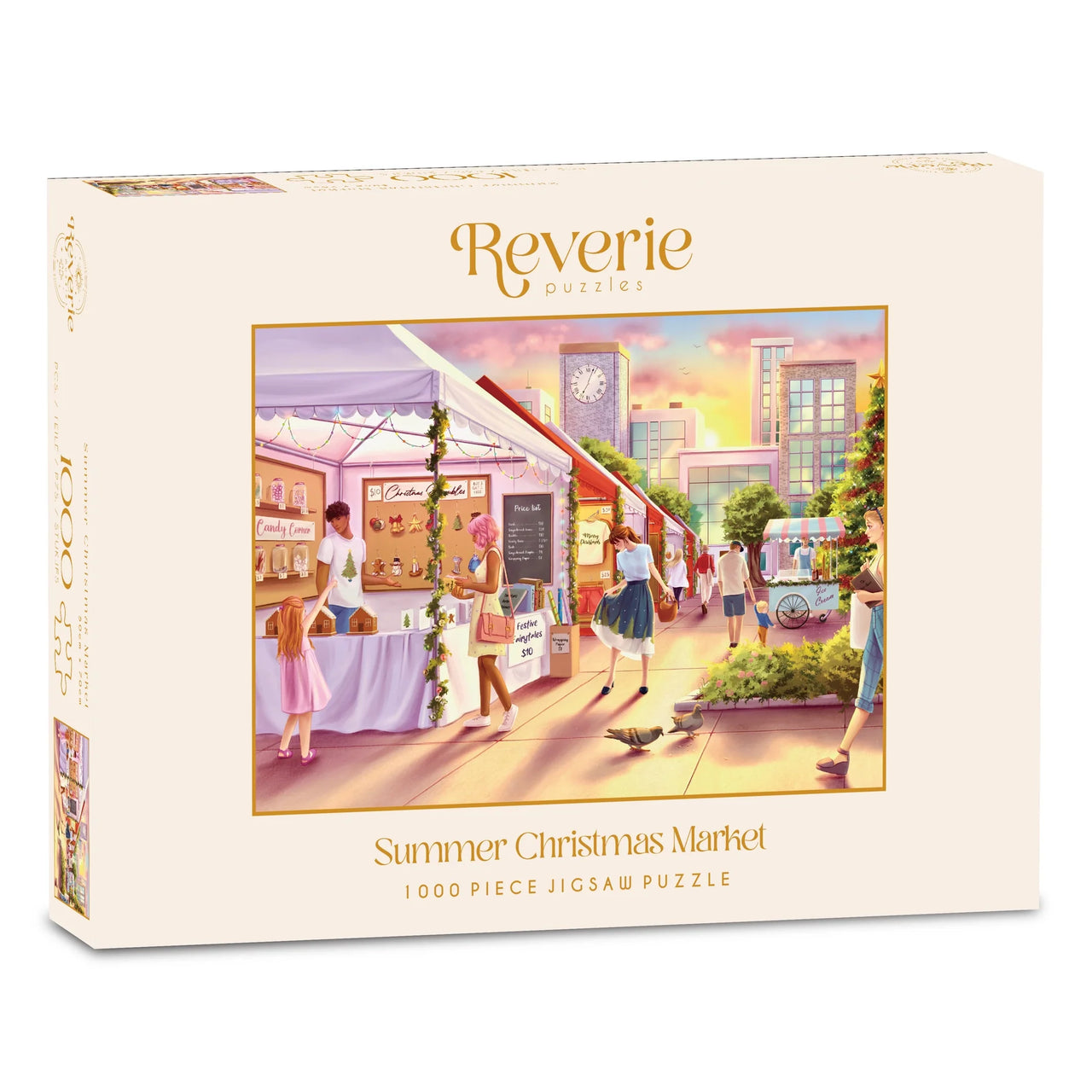 Puzzle 1000 pièces Marché de Noël d'été