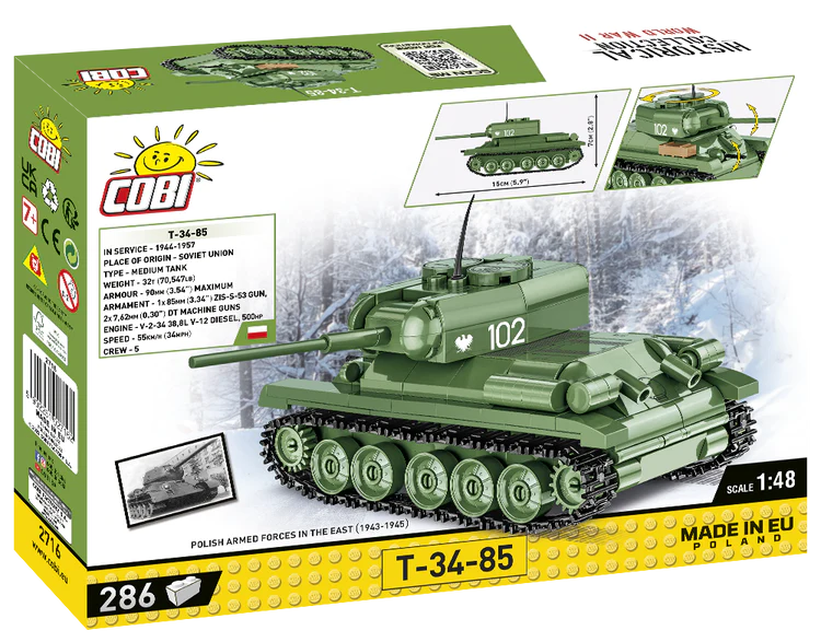 COBI-2716 COBI 286 PCS HC Segunda Guerra Mundial /2716/ T-34-85