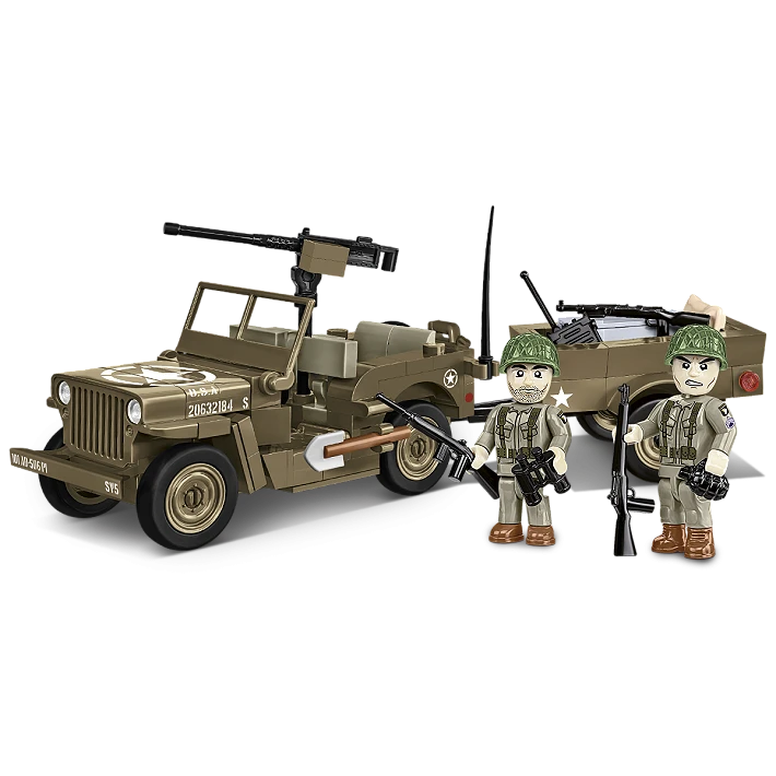 COBI-3132 Willys MB & Trailer