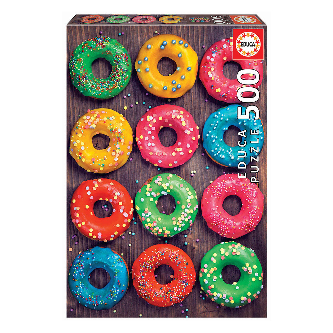 Colourful Donuts 500-Piece Puzzle