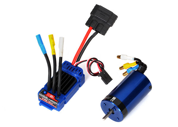 Moteur sans balais Traxxas Velineon 3370 380 et ESC VXL-3m pour 1/16 