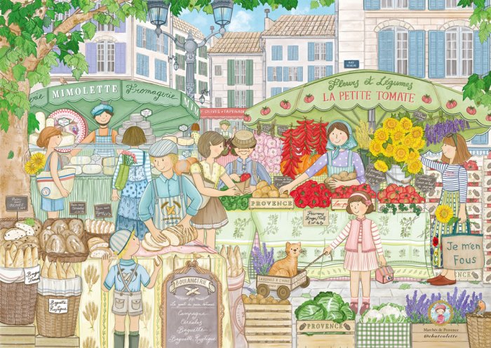 Puzzle 1000 pièces Les Marches de Provence