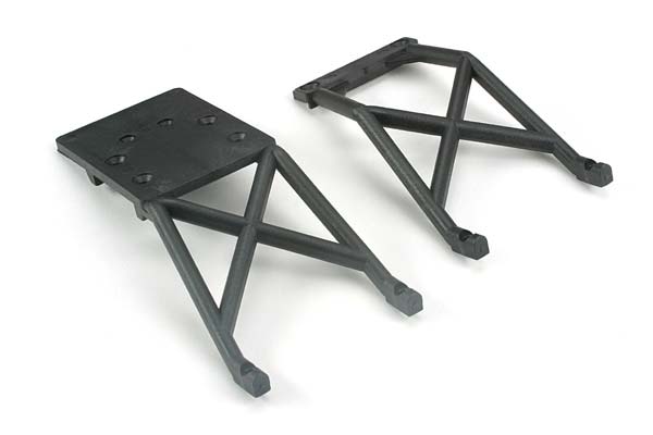 3623 Plaques de protection Traxxas, avant et arrière (noires)