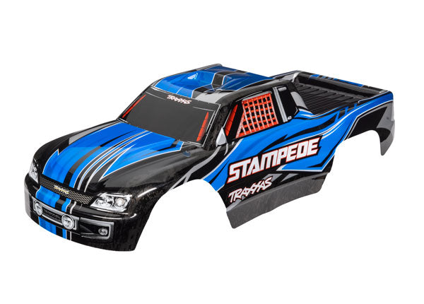 3651X Traxxas Body, Stampede Blue (Painted, Decals Applied)
