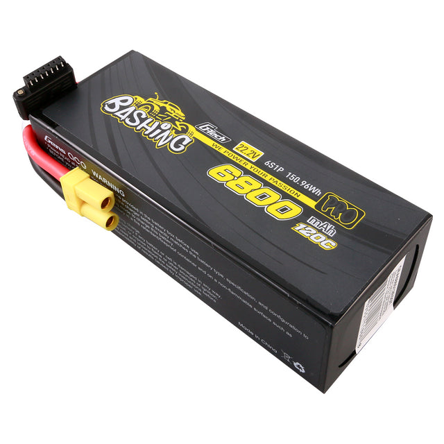 Gens Ace 6800mAh 6S 120C 22.2V G-Tech Bashing Series Lipo Battery Pack With EC5 Plug