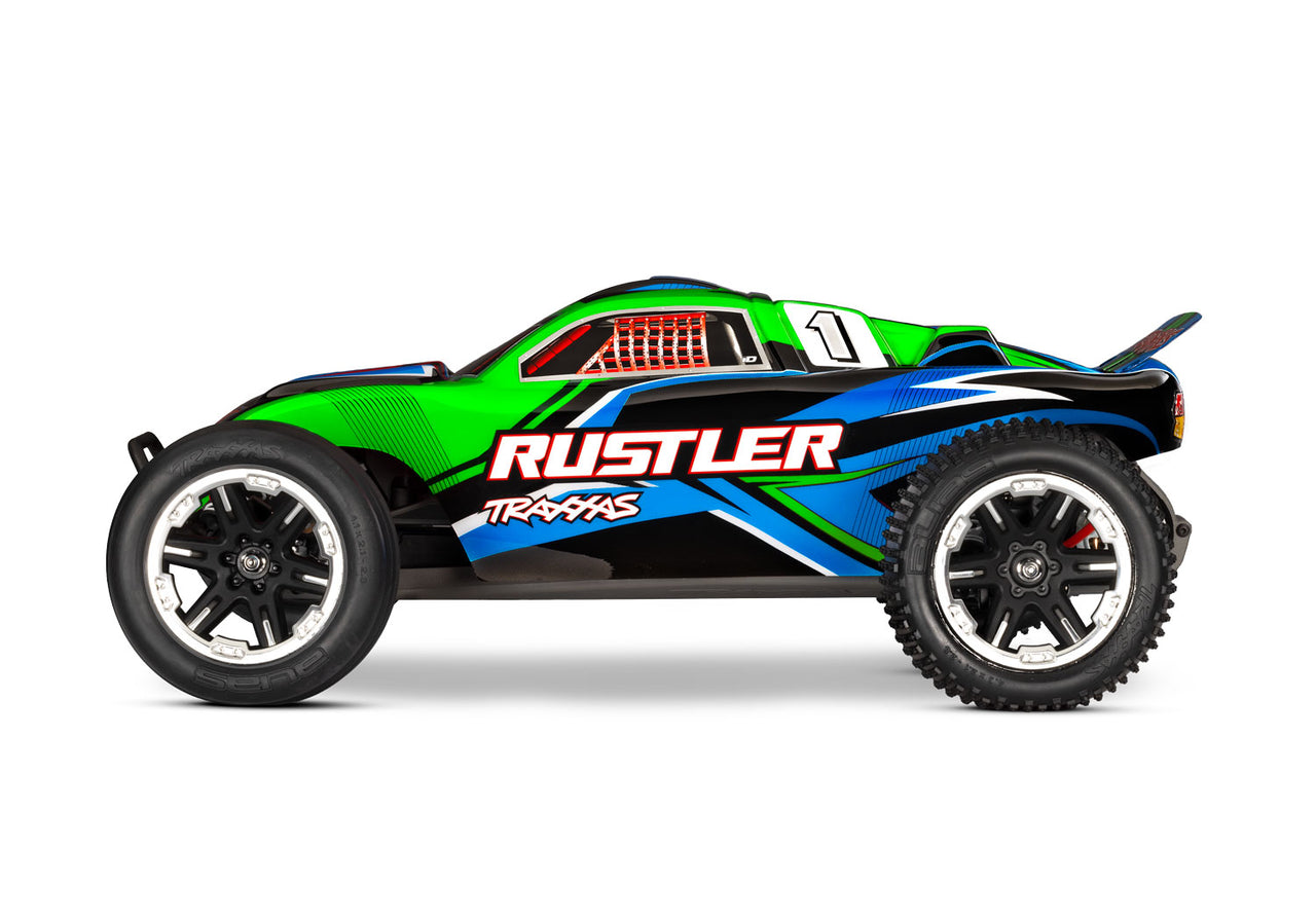 37254-8 Traxxas Rustler 1/10 Stadium Extreme Heavy Duty Truck - Green