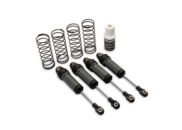 3760-GRAY Traxxas Ultra Shocks (gray, long) (complete)(4)