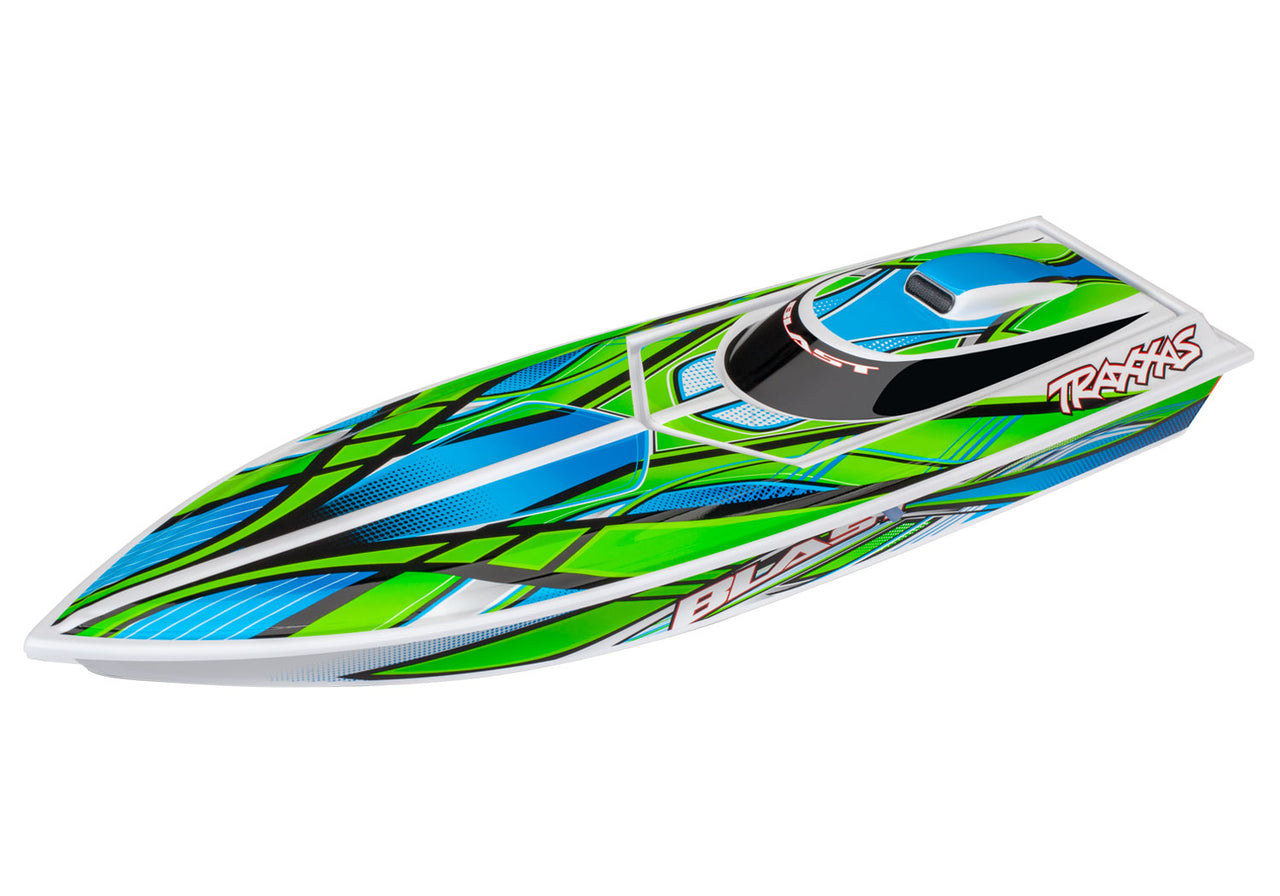 38104-8GREEN Traxxas Blast 24" Lancha de carreras RTR de alto rendimiento - Verde