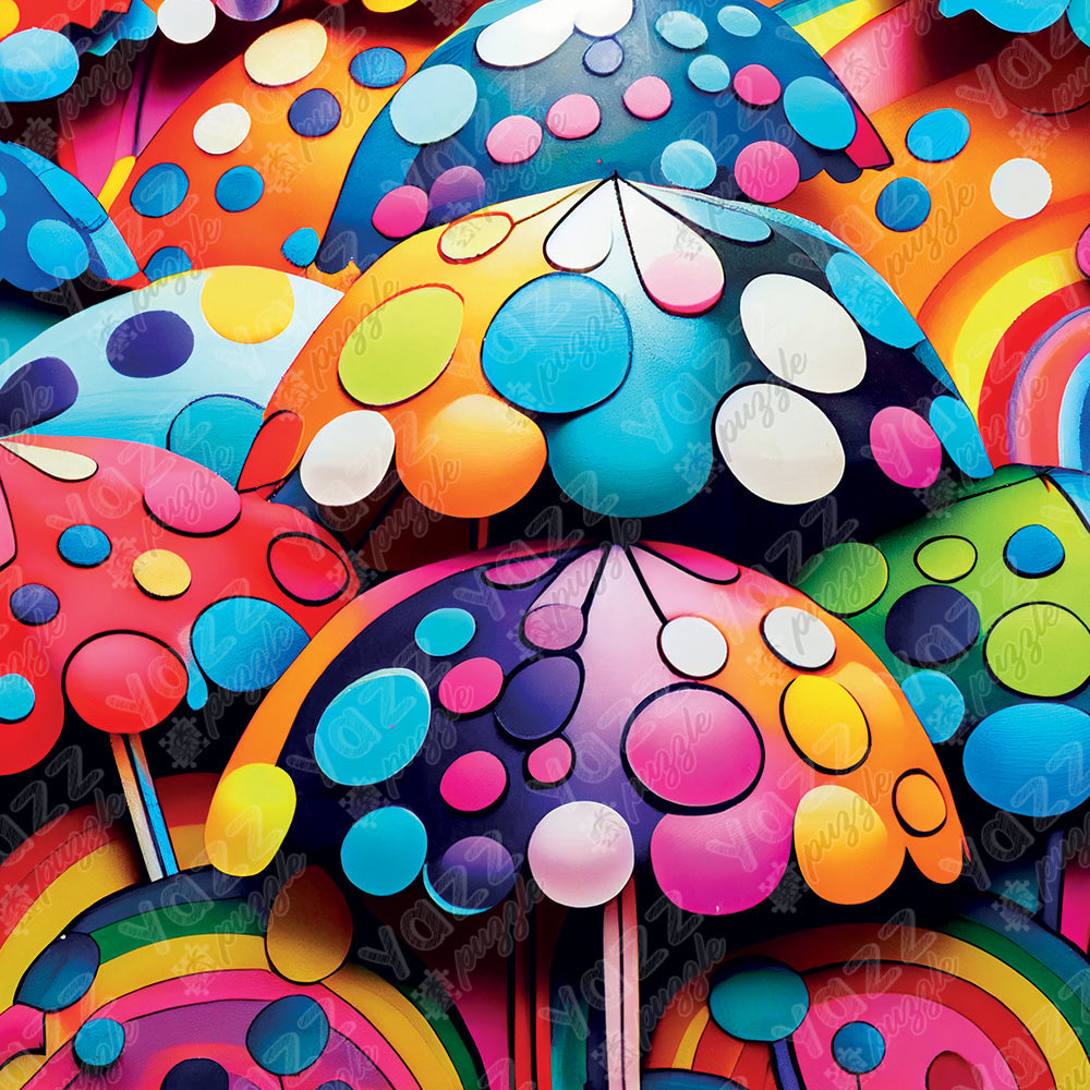 Colorful Umbrella 1023-Piece Puzzle