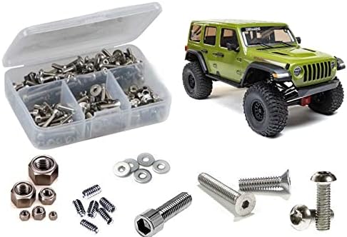 RCZAXI037 Kit Vis Inox : Axial SCX6 Jeep 1/6ème