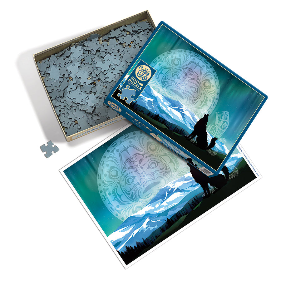 Puzzle 500 pièces Deux loups