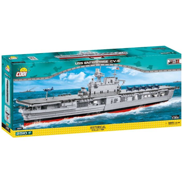COBI-4815 COBI 2510 PCS HISTORICAL COLLECTION WWII SHIPS /4815/ WS USS ENTERPRISE