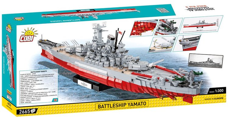 COBI-4833 Cuirassé COBI Yamato : ensemble #4833