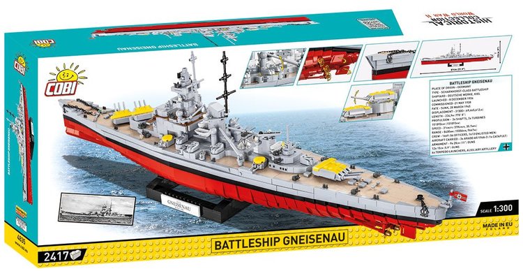 COBI-4835 COBI Battleship Gneisenau: Set #4835
