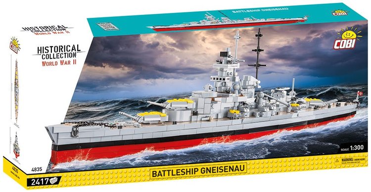 COBI-4835 COBI Battleship Gneisenau: Set #4835