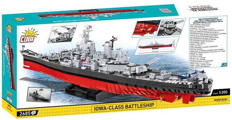 COBI-4836 COBI EXECUTIVE EDITION Iowa-Class Battleship: Set #4836