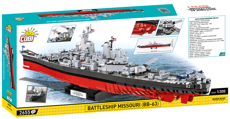 COBI-4837 COBI Battleship Missouri (BB-63) : Set #4837