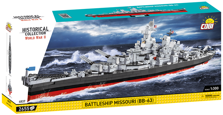 COBI-4837 COBI Battleship Missouri (BB-63) : Set #4837