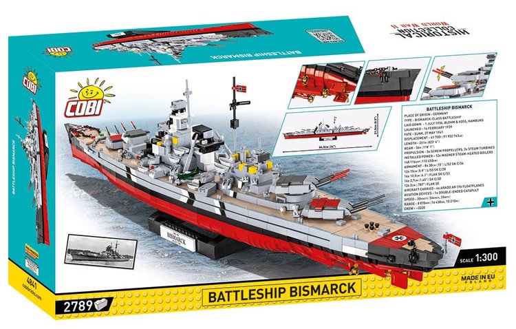 COBI-4841 Cuirassé COBI Bismarck : ensemble #4841