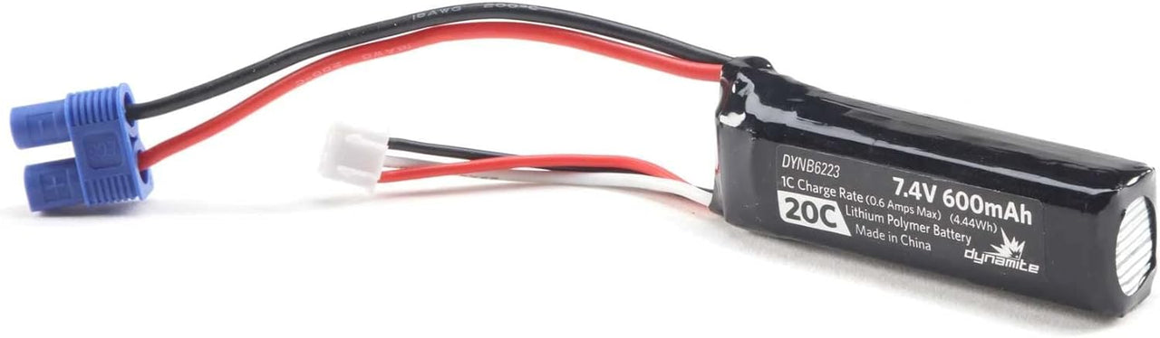 DYNB6223 7,4 V 600 mAh 2S 20C LiPo EC3