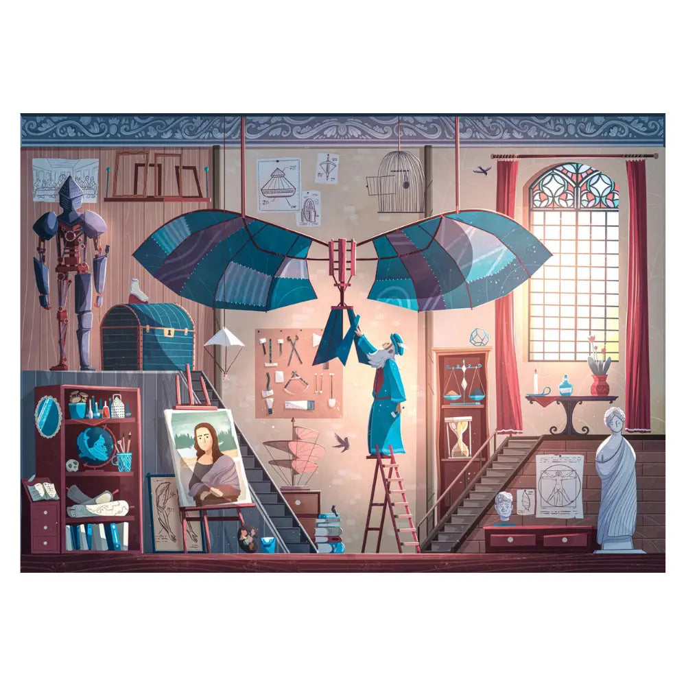 Puzzle 1000 pièces de l'atelier Da Vinci