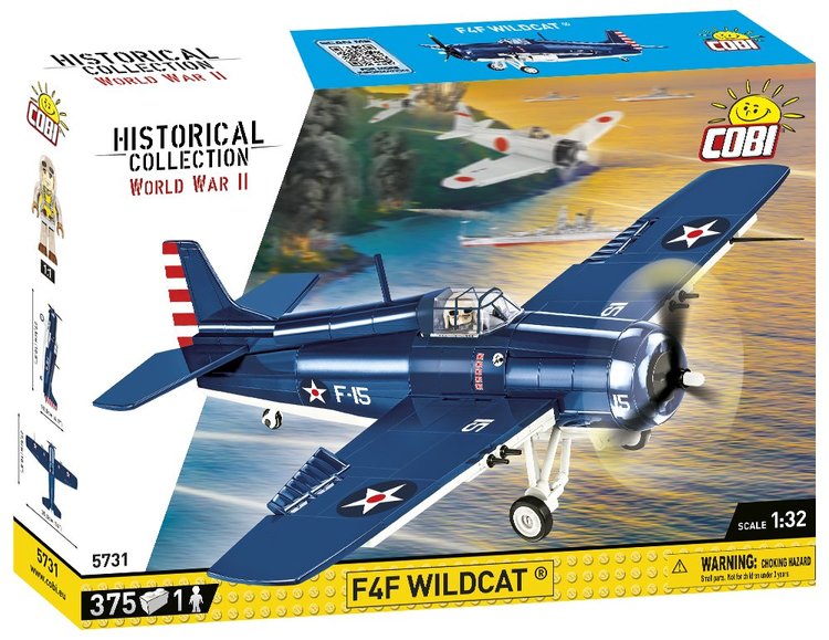COBI-5731 COBI F4F NORTHROP GRUMMAN Wildcat Fighter: Set #5731