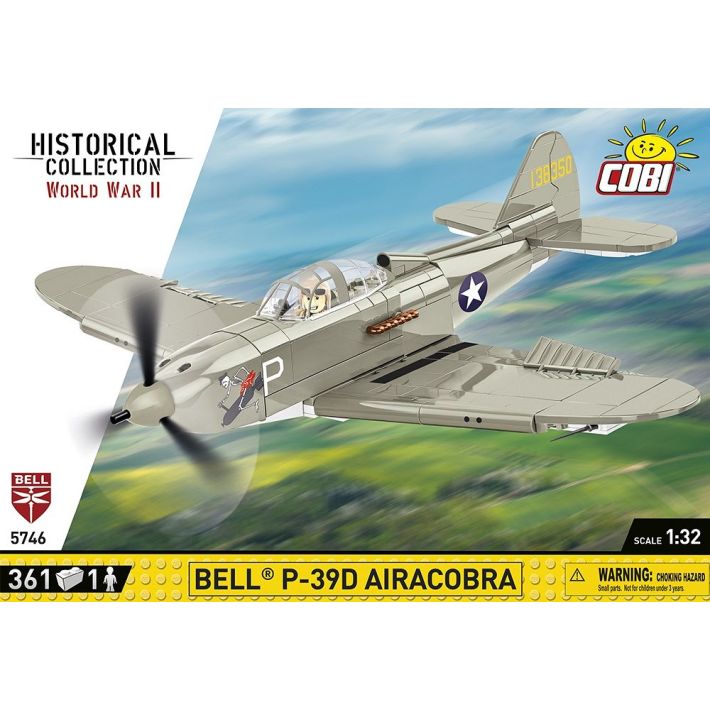 COBI-5746 COBI 361 PCS HC Segunda Guerra Mundial /5746/ BELL P-39D AIRACOBRA BLANCO 