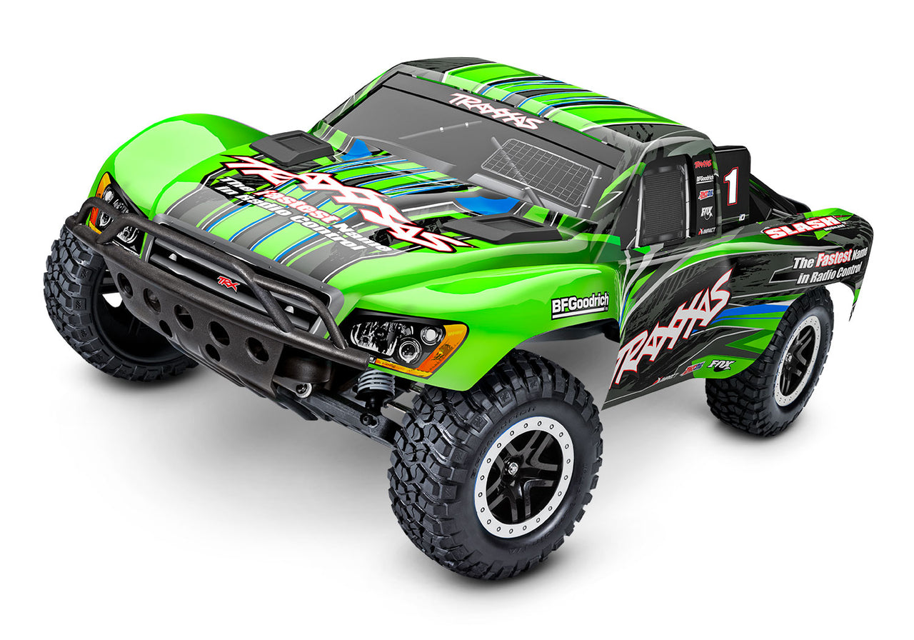 58134-4GREEN Traxxas Slash 1/10 Brushless 2WD Short Course Truck RTR - Green FREE(100$ VALUE) 2985-2S TRAXXAS BATTERY/CHARGER COMPLETER PACK (INCLUDES #2985 & #2827X)